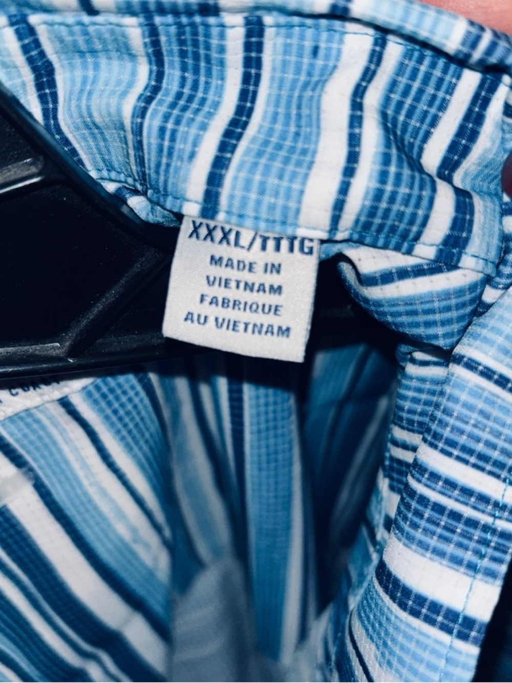 Tommy Bahama Blue Multi-Stripe Camp Shirt size XXXLarge - Picture 8 of 8